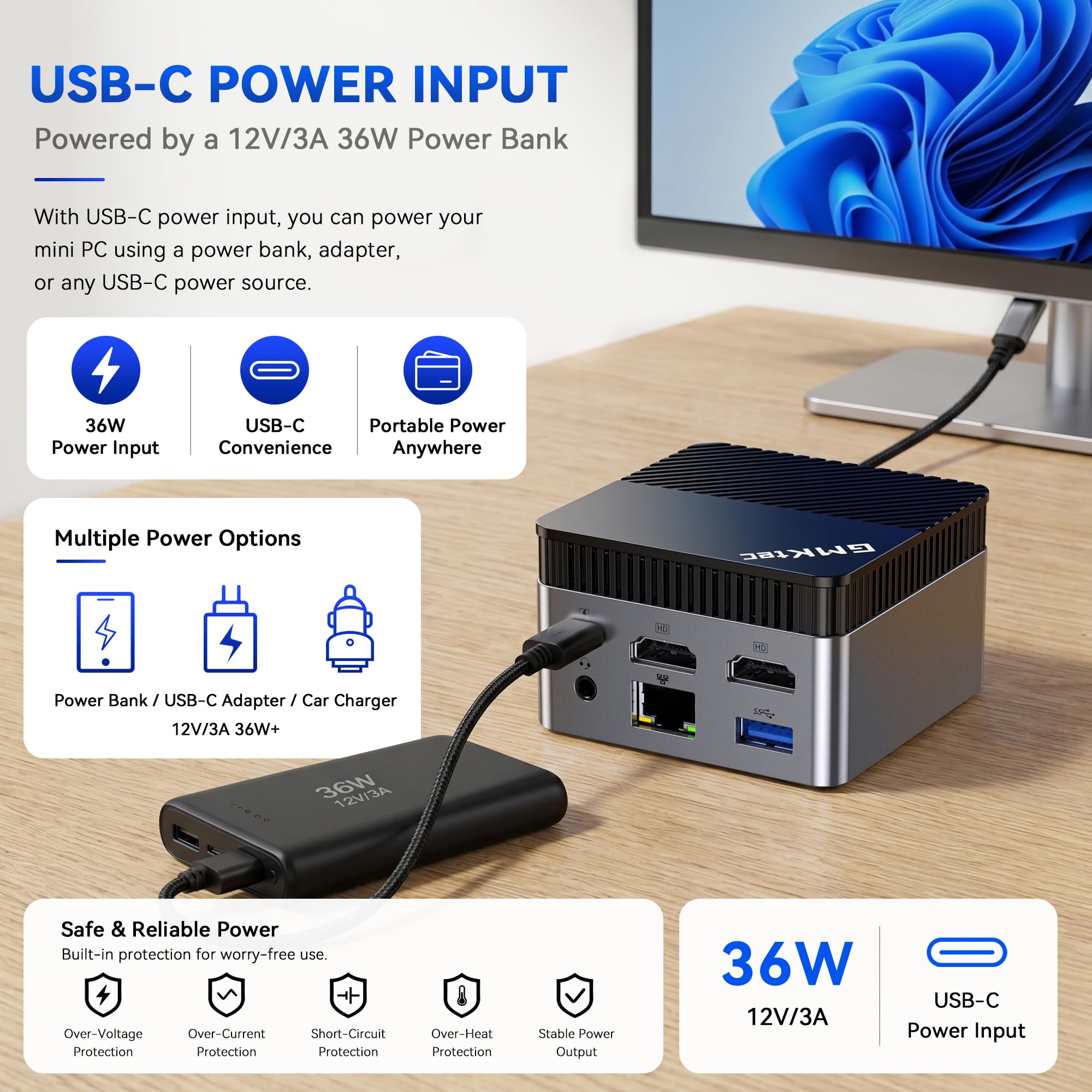 Amazon.com: GMKtec G5S Mini PC with Intel N5105 Processor, 8+128GB